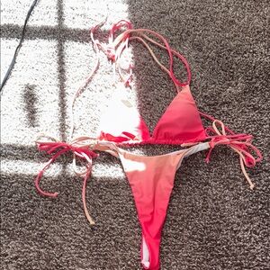 Pink Ombre Bikini Set